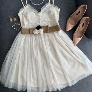 TWIST Lace tulle cocktail dress